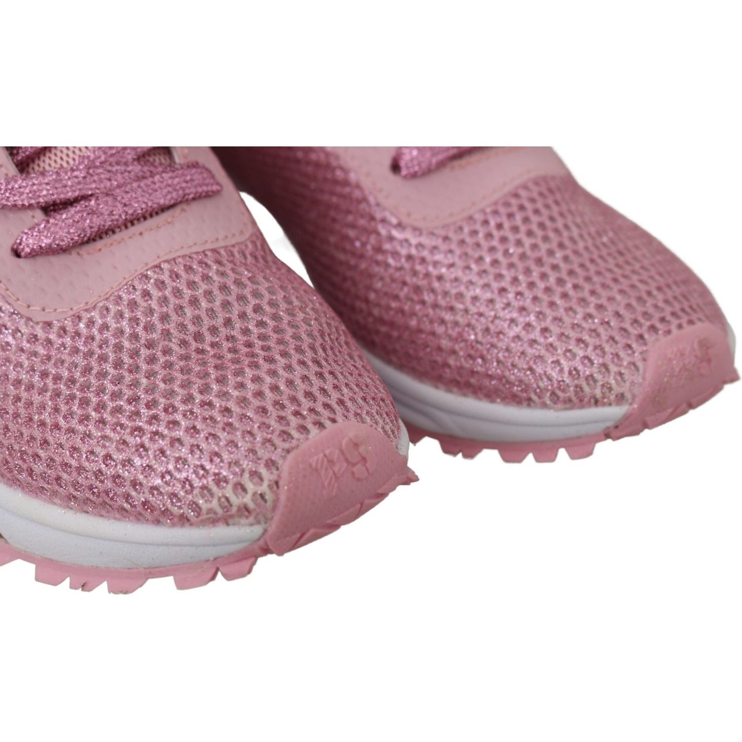 Plein Sport Chic Powder Pink High-Craft Sneakers Plein Sport Rosy Brown