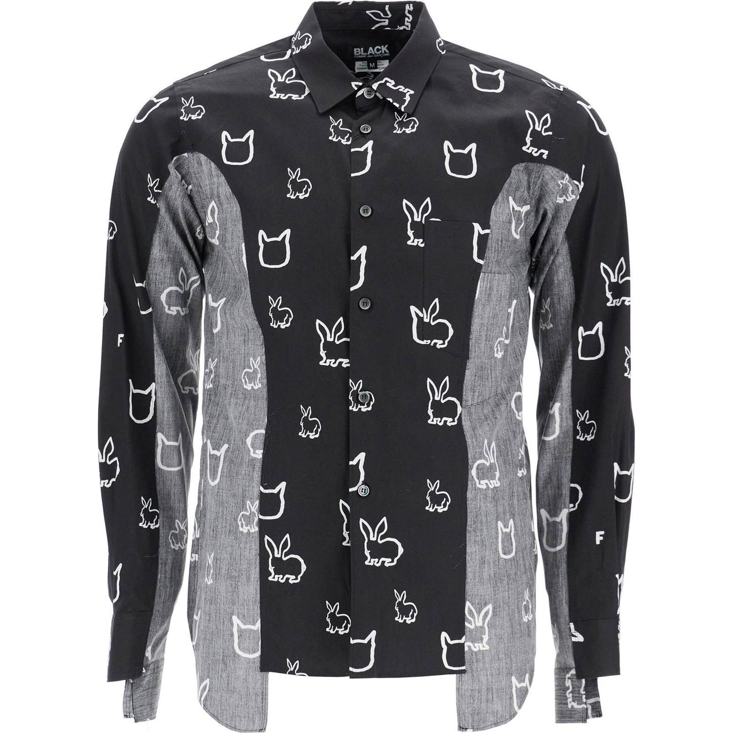 COMME DES GARCONS BLACK "shirt with inside-out Shirts COMME DES GARCONS BLACK Dark Slate Gray