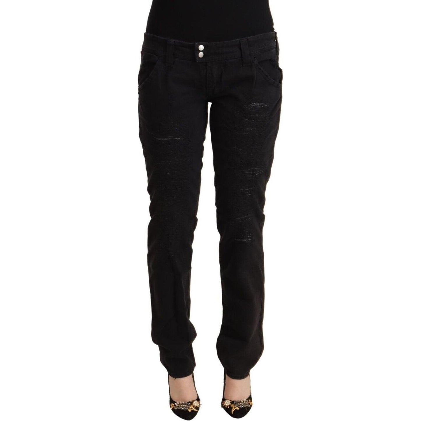 CYCLE Chic Low Waist Black Slim Fit Jeans CYCLE Black