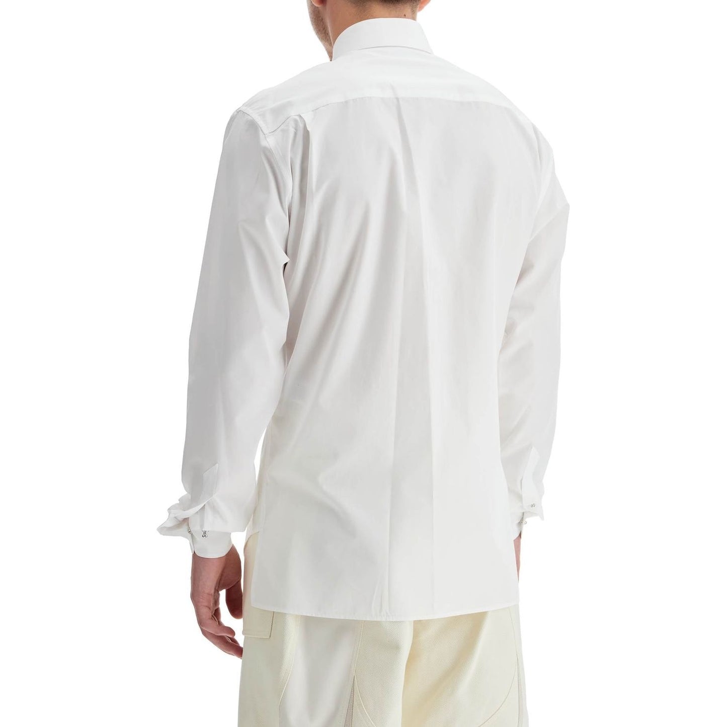 Mugler poplin shirt for men Shirts Mugler Light Gray