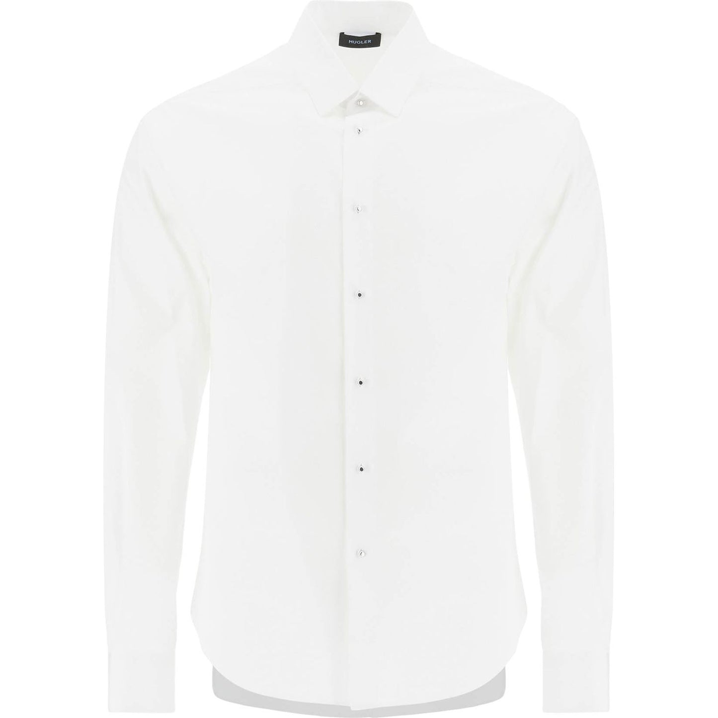 Mugler poplin shirt for men Shirts Mugler White Smoke