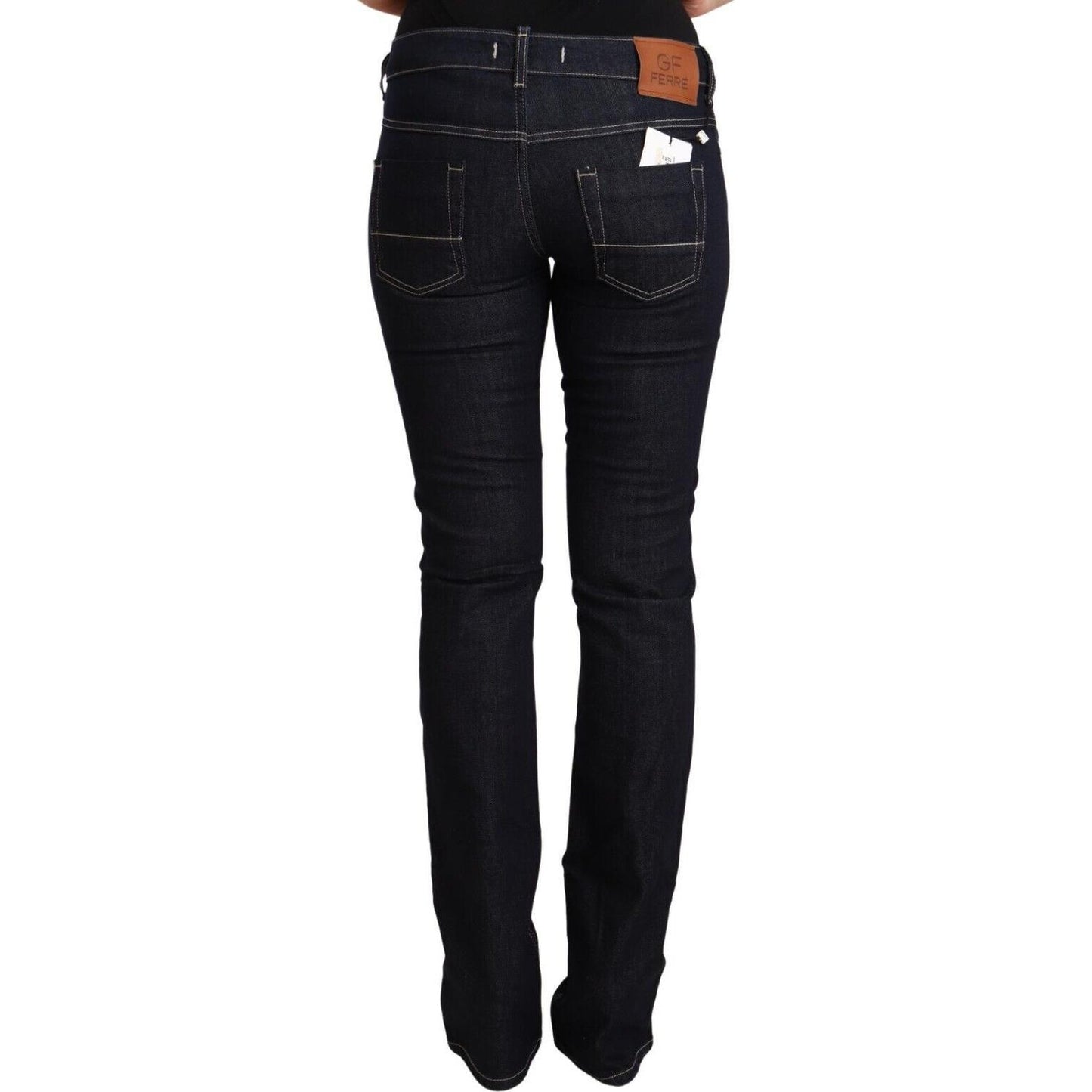 GF Ferre Chic Low Waist Skinny Jeans in Timeless Black GF Ferre Black