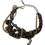 Dolce & Gabbana Sicilian Elegance Gold-Tone Statement Necklace Necklace Dolce & Gabbana Black