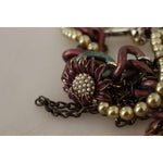 Dolce & Gabbana Sicilian Elegance Gold-Tone Statement Necklace Necklace Dolce & Gabbana Rosy Brown