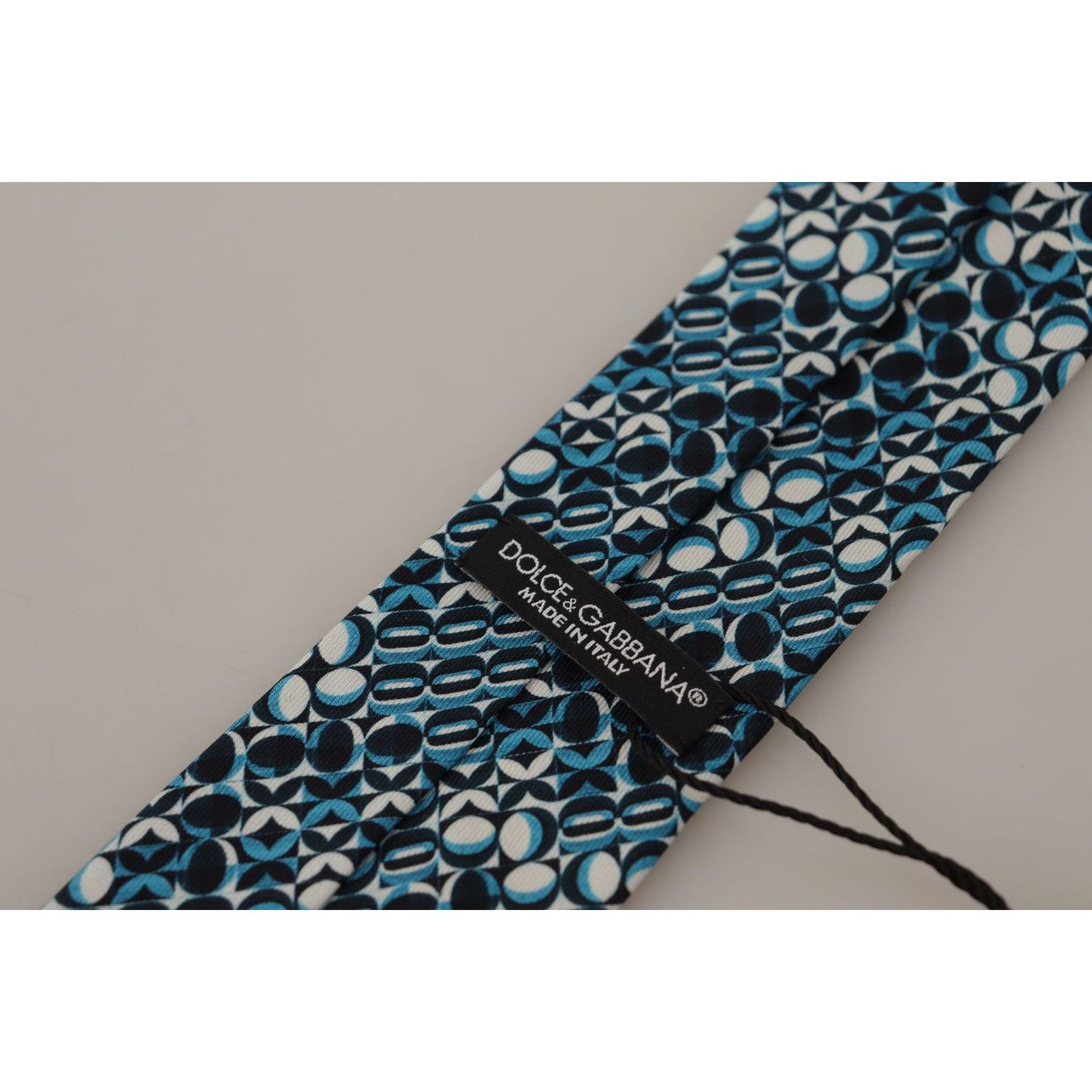 Dolce & Gabbana Elegant Silk Blue Bow Tie Dolce & Gabbana Dark Gray