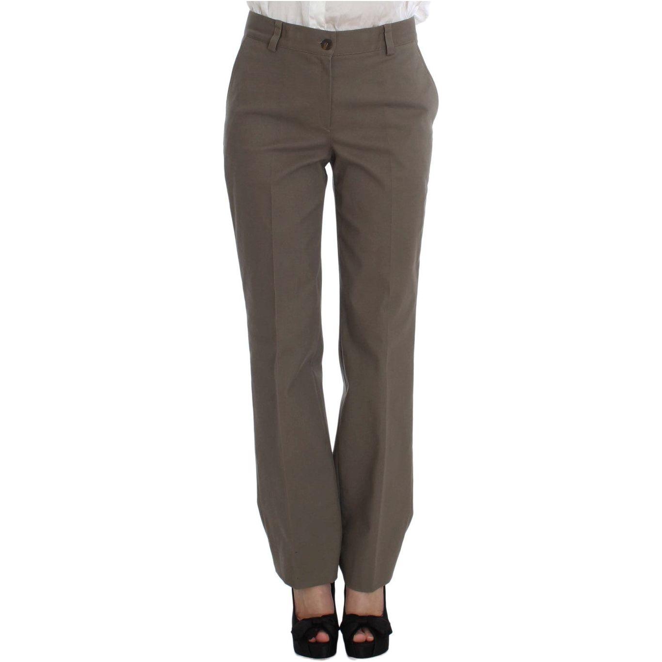 BENCIVENGA Beige Wool-Cotton Suit Set Chic Elegance BENCIVENGA Dark Olive Green