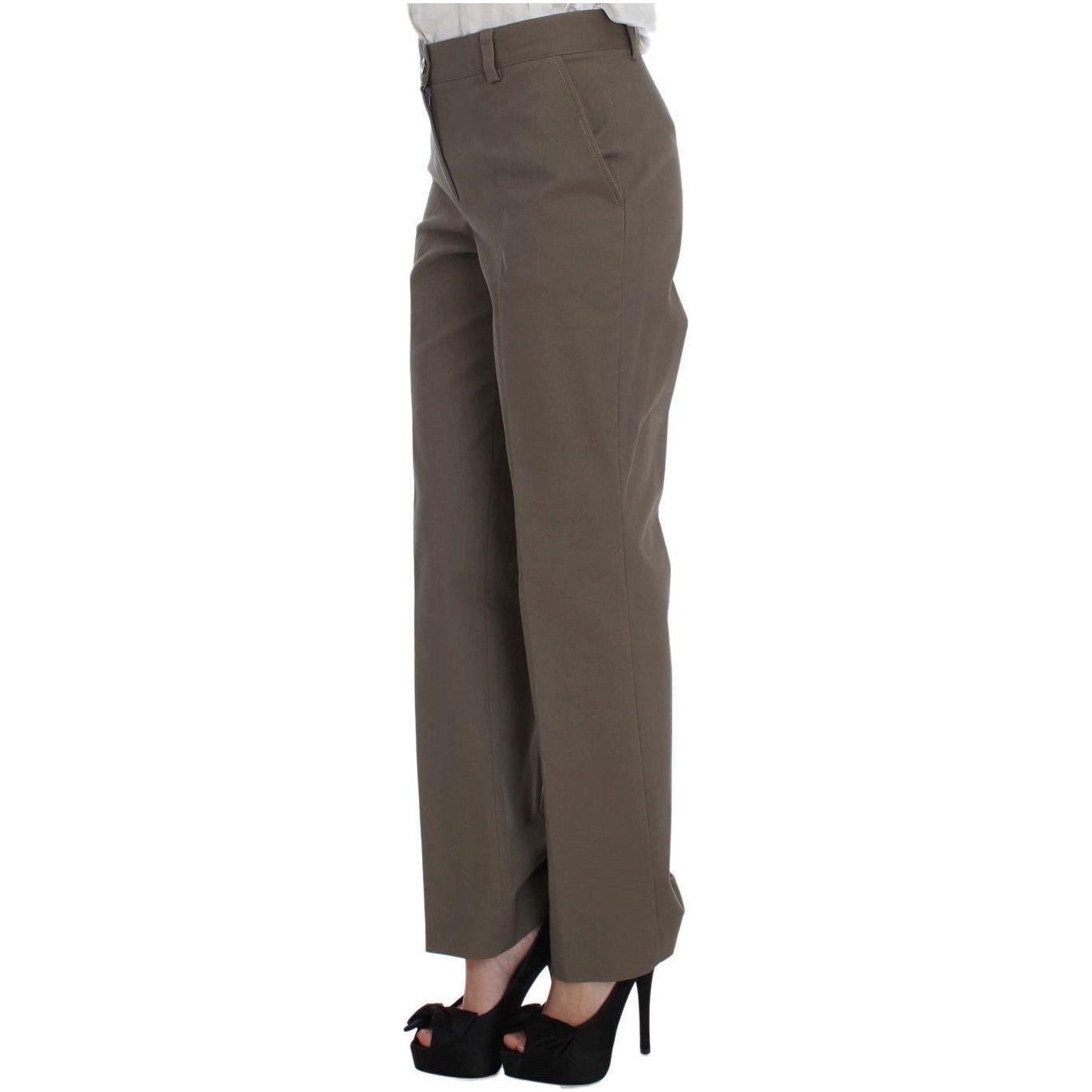 BENCIVENGA Beige Wool-Cotton Suit Set Chic Elegance BENCIVENGA Dark Olive Green
