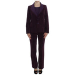 BENCIVENGA Purple Wool Suit T-Shirt Set SIG30893-2