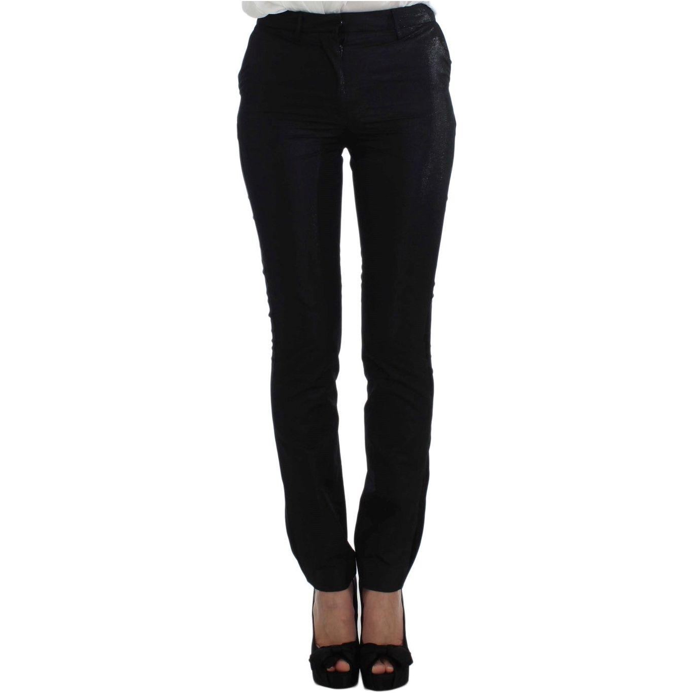 Exte Elegant Three-Piece Black Pants Suit Exte Black