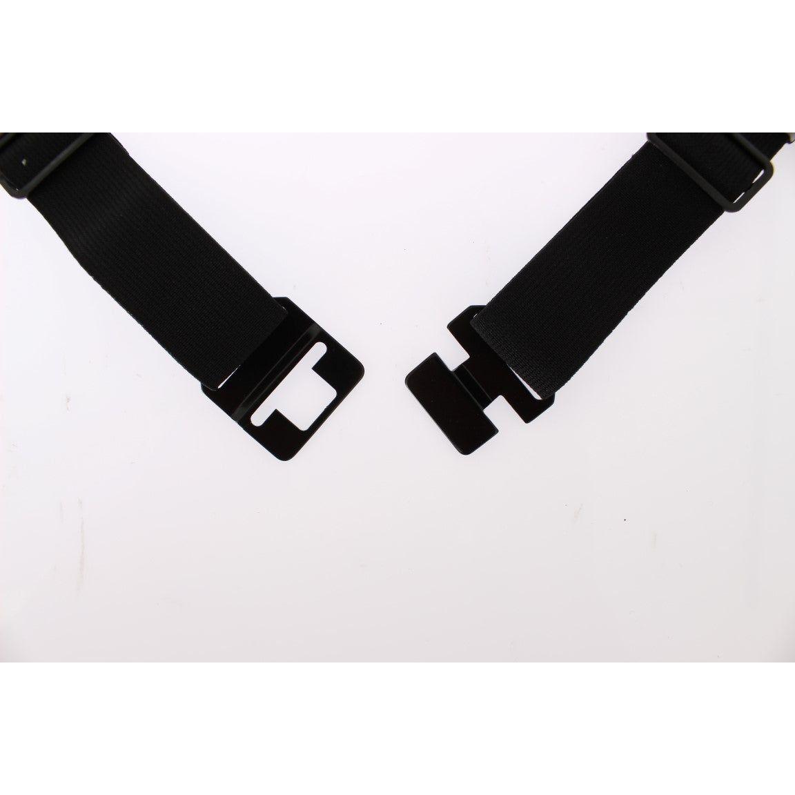 Dolce & Gabbana Elegant Silver Silk Cummerbund Dolce & Gabbana Black