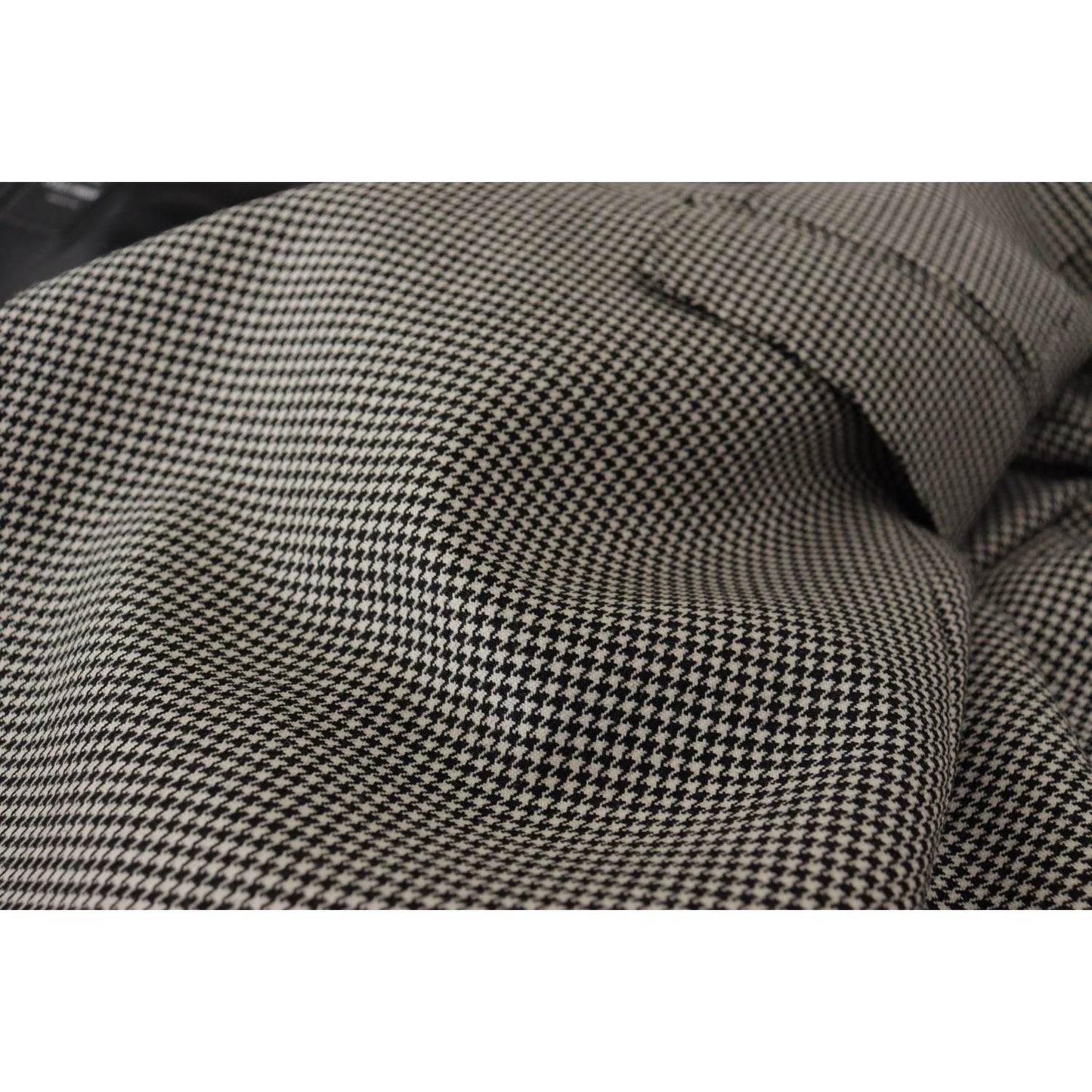 Dolce & Gabbana Elegant Gray Checkered Wool Blazer Dolce & Gabbana Dim Gray