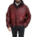 Dolce & Gabbana Elegant Bordeaux Full Zip Hooded Jacket Dolce & Gabbana Dark Slate Gray
