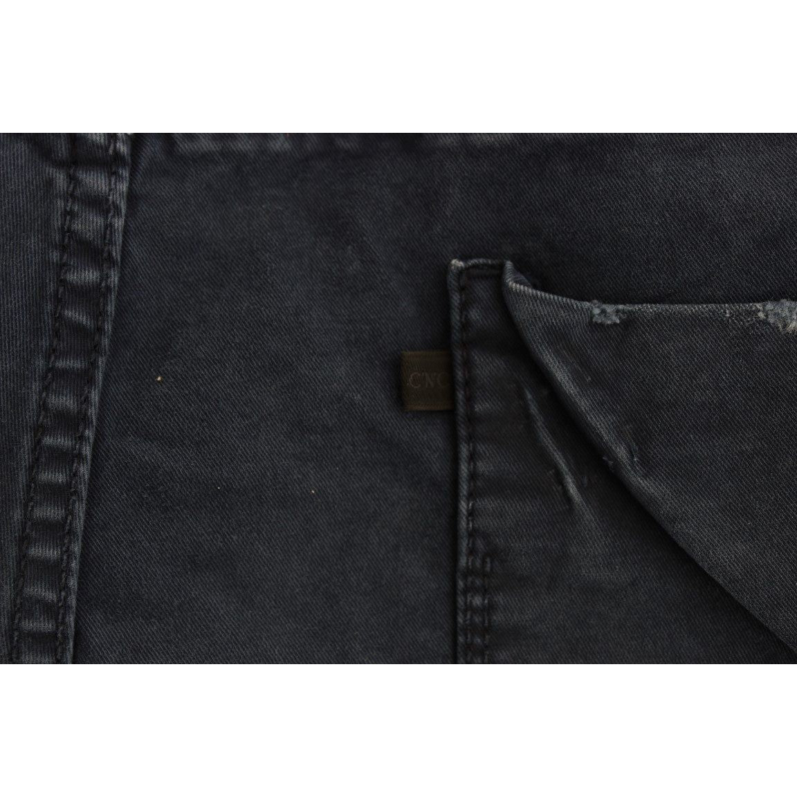 Costume National Chic Regular Fit Blue Denim Jeans Jeans & Pants Costume National Black