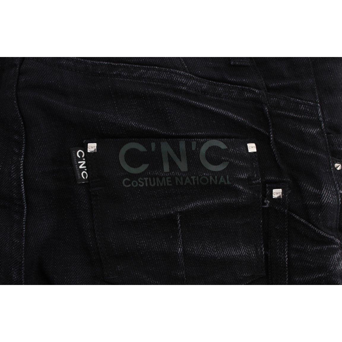 Costume National Elegant Black Slouchy Fit Jeans for Trendsetters Jeans & Pants Costume National Black