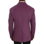 Dolce & Gabbana Purple Cashmere Slim Fit Blazer Jacket SIG50054-1