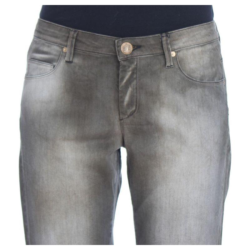Ermanno Scervino Gray Cotton Blend Loose Fit Boyfriend Jeans SIG30293-1