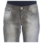 Ermanno Scervino Gray Cotton Blend Loose Fit Boyfriend Jeans SIG30293-1
