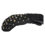 Dolce & Gabbana Elegant Studded Gray Wool Gloves Dolce & Gabbana Dark Slate Gray