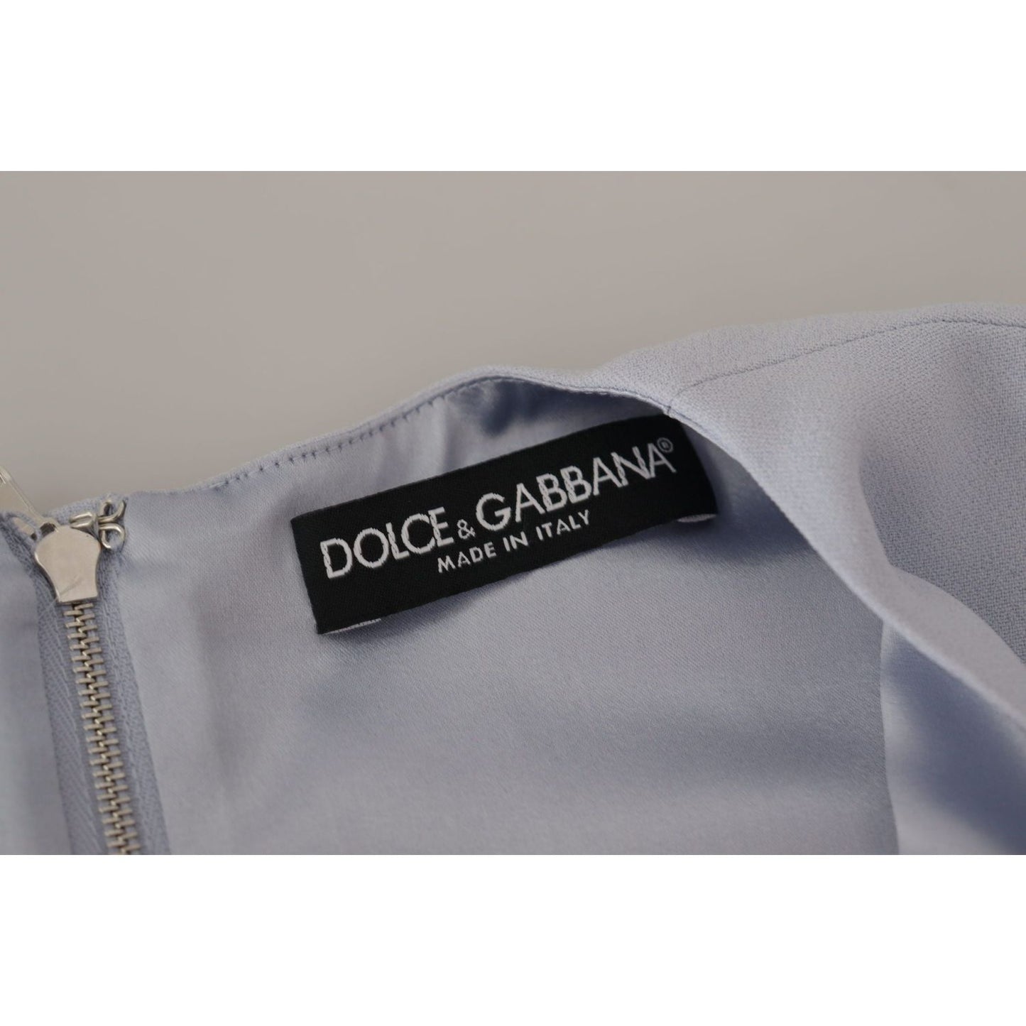 Dolce & Gabbana Elegant Light Blue A-line Dress Dolce & Gabbana Light Slate Gray