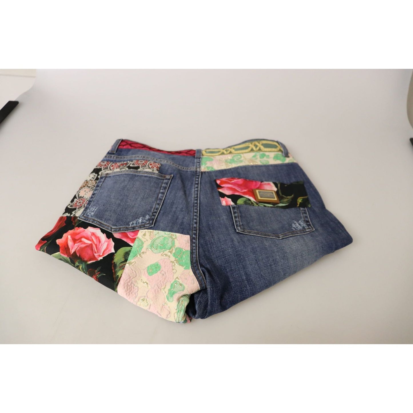 Dolce & Gabbana High Waist Patchwork Skinny Denim Dolce & Gabbana Gray