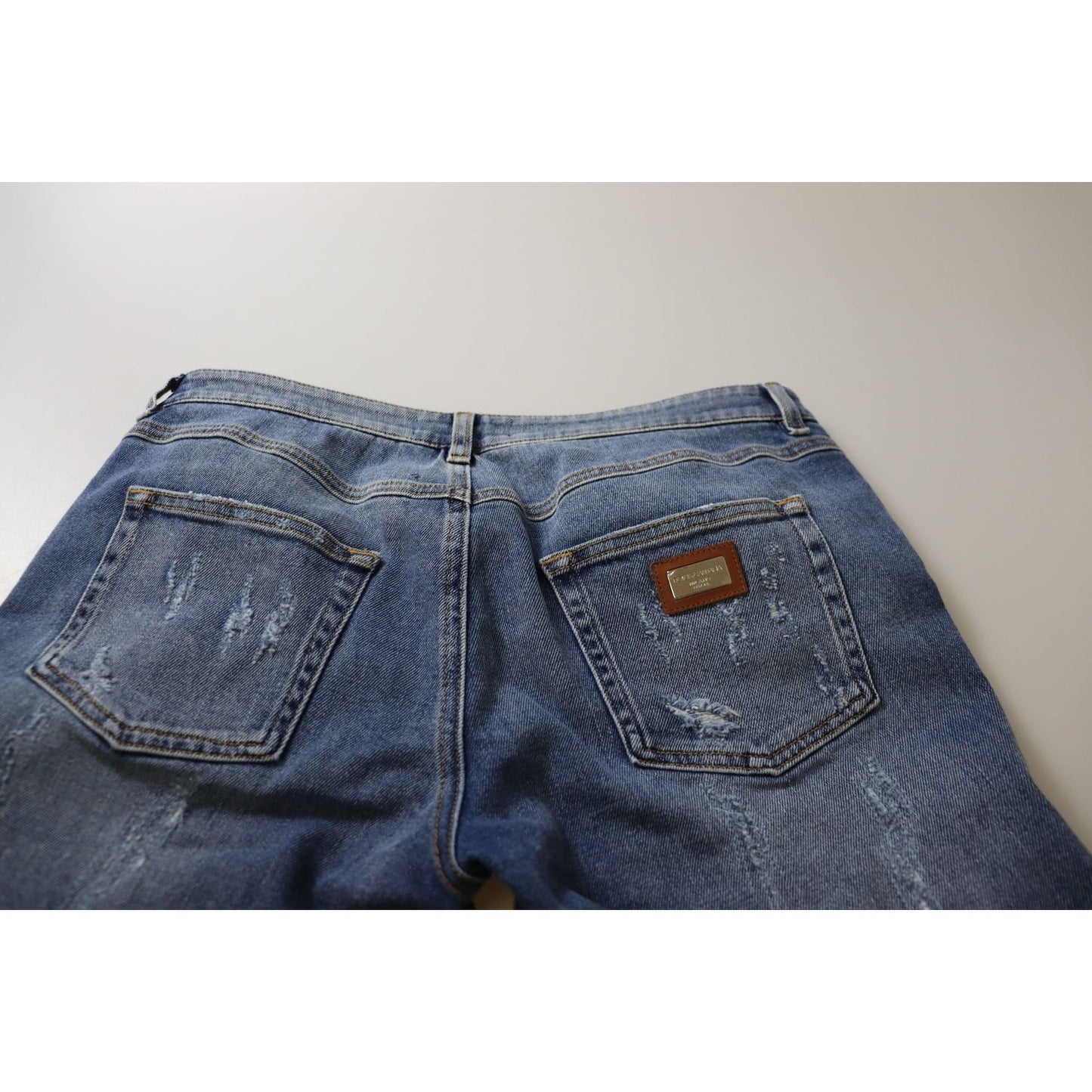 Dolce & Gabbana Chic Low Waist Skinny Denim Jeans Dolce & Gabbana Dark Slate Gray