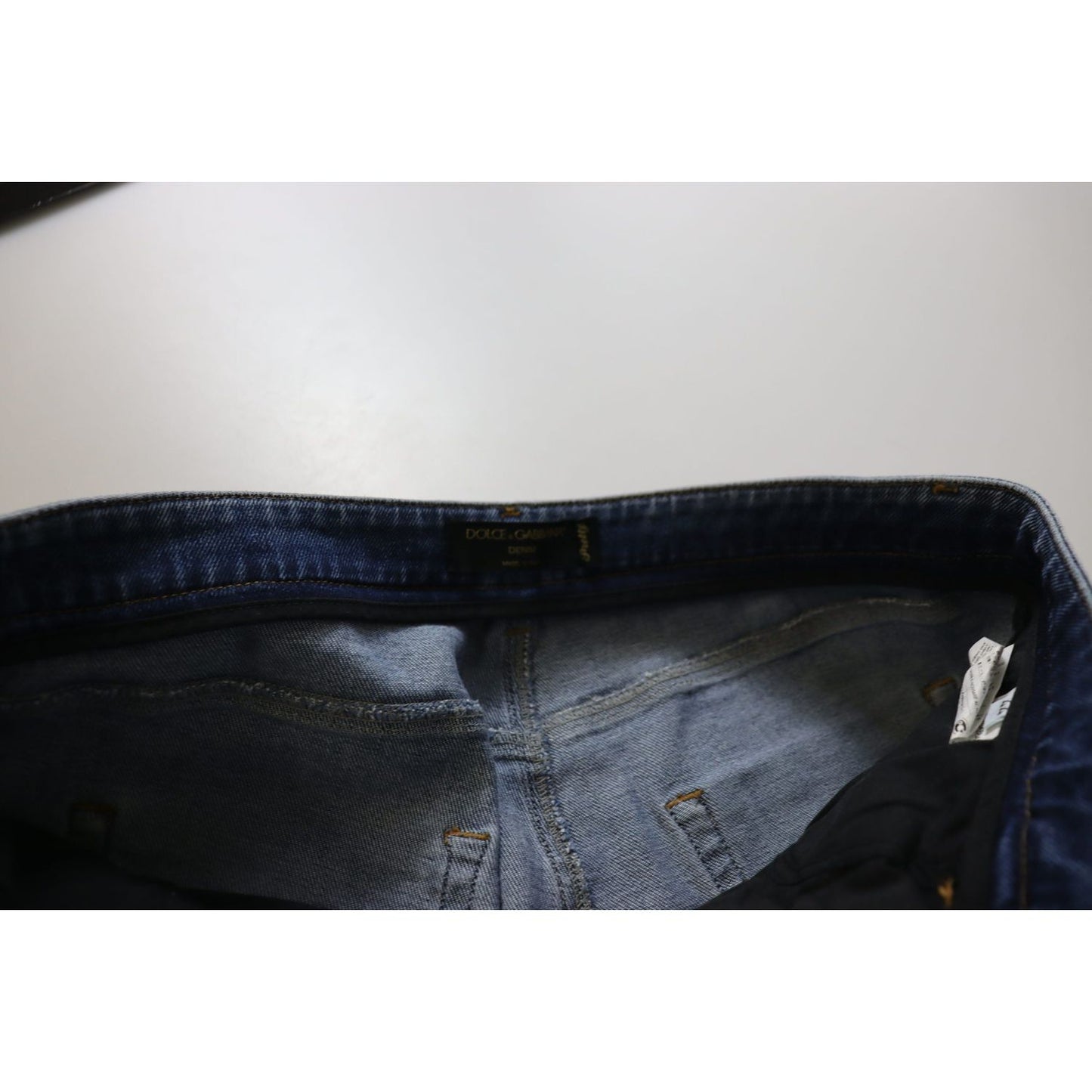 Dolce & Gabbana Chic Low Waist Skinny Denim Jeans Dolce & Gabbana Dark Slate Gray