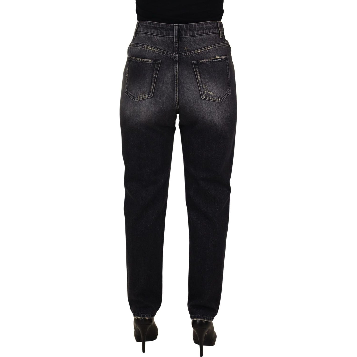 Dolce & Gabbana Elegant High Waist Skinny Jeans Dolce & Gabbana Black