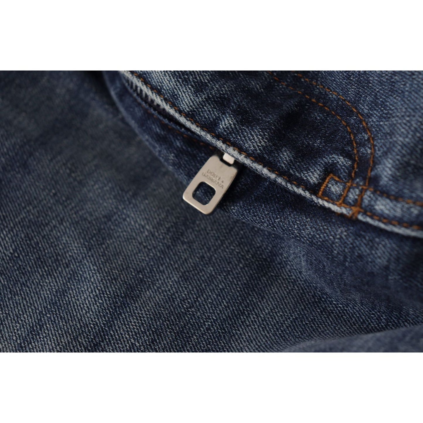 Dolce & Gabbana High Waist Skinny Designer Jeans in Blue Dolce & Gabbana Dark Slate Gray
