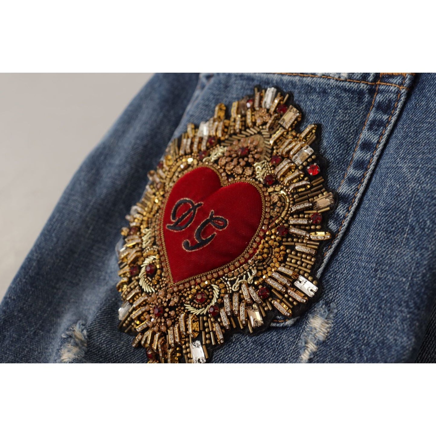 Dolce & Gabbana Chic Boyfriend Cut Mid Waist Denim Jeans Dolce & Gabbana Dark Slate Gray