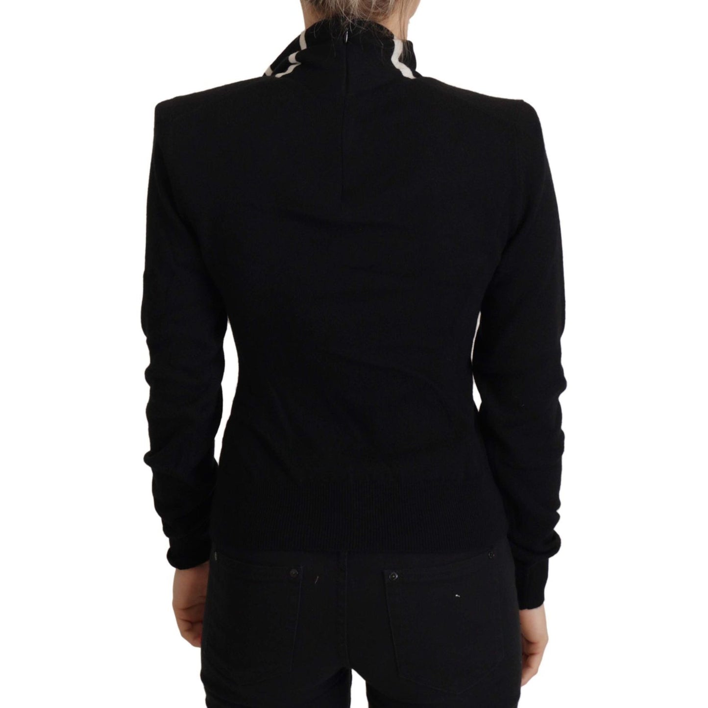 Dolce & Gabbana Elegant Black Cashmere Turtleneck Sweater Dolce & Gabbana Black