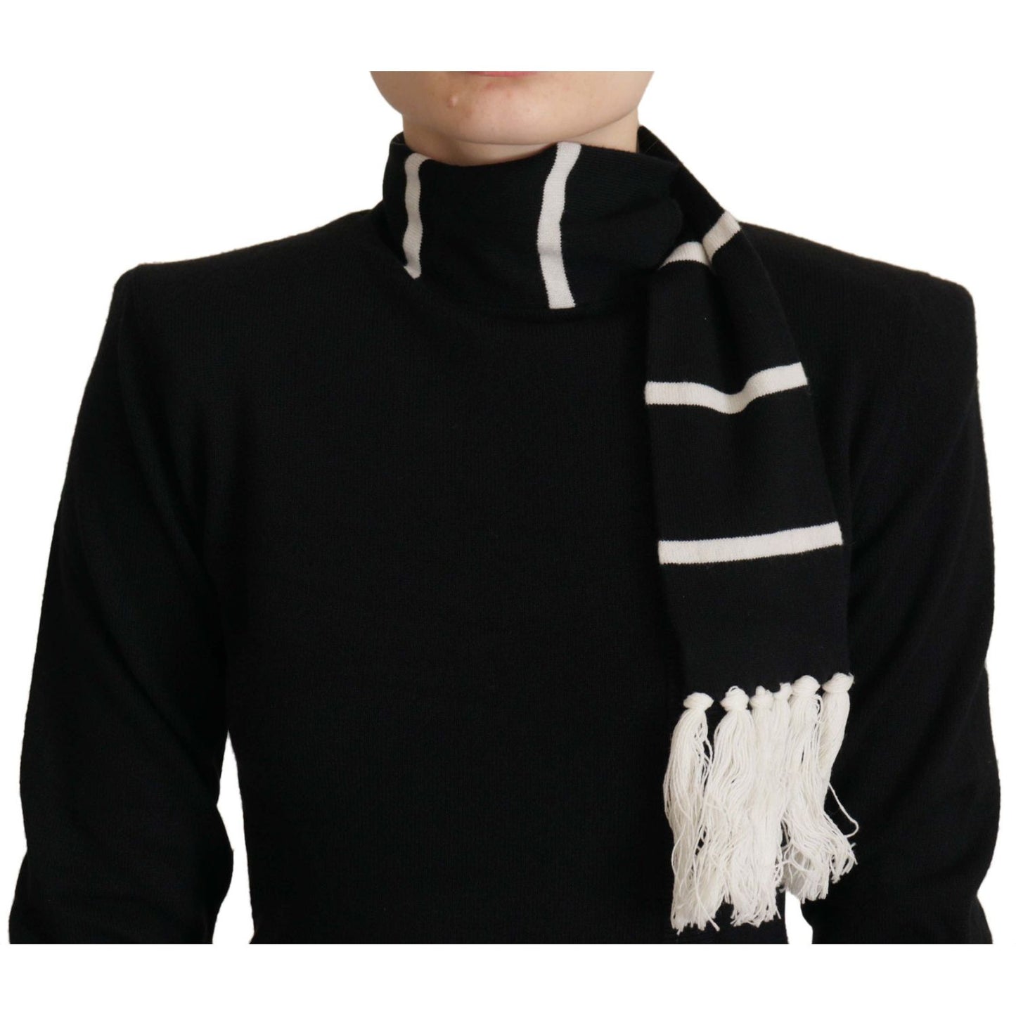 Dolce & Gabbana Elegant Black Cashmere Turtleneck Sweater Dolce & Gabbana Black