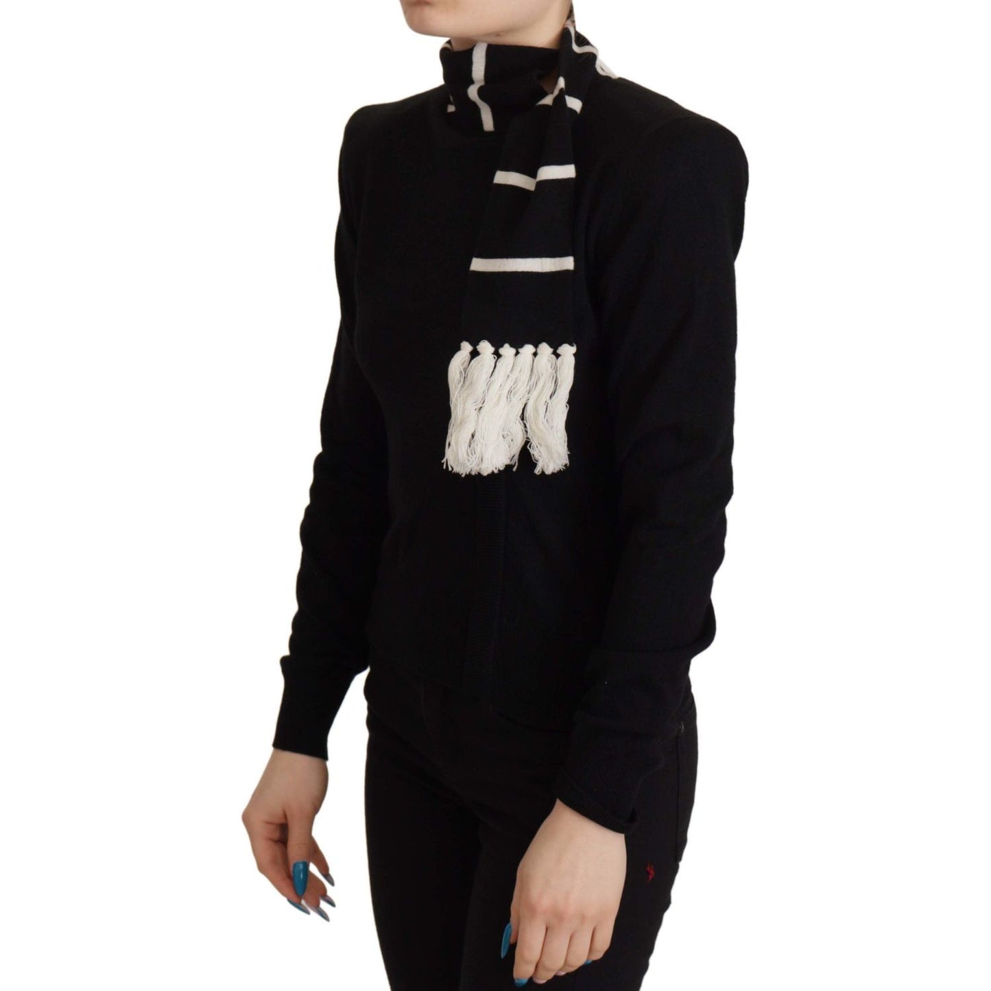 Dolce & Gabbana Elegant Black Cashmere Turtleneck Sweater Dolce & Gabbana Black