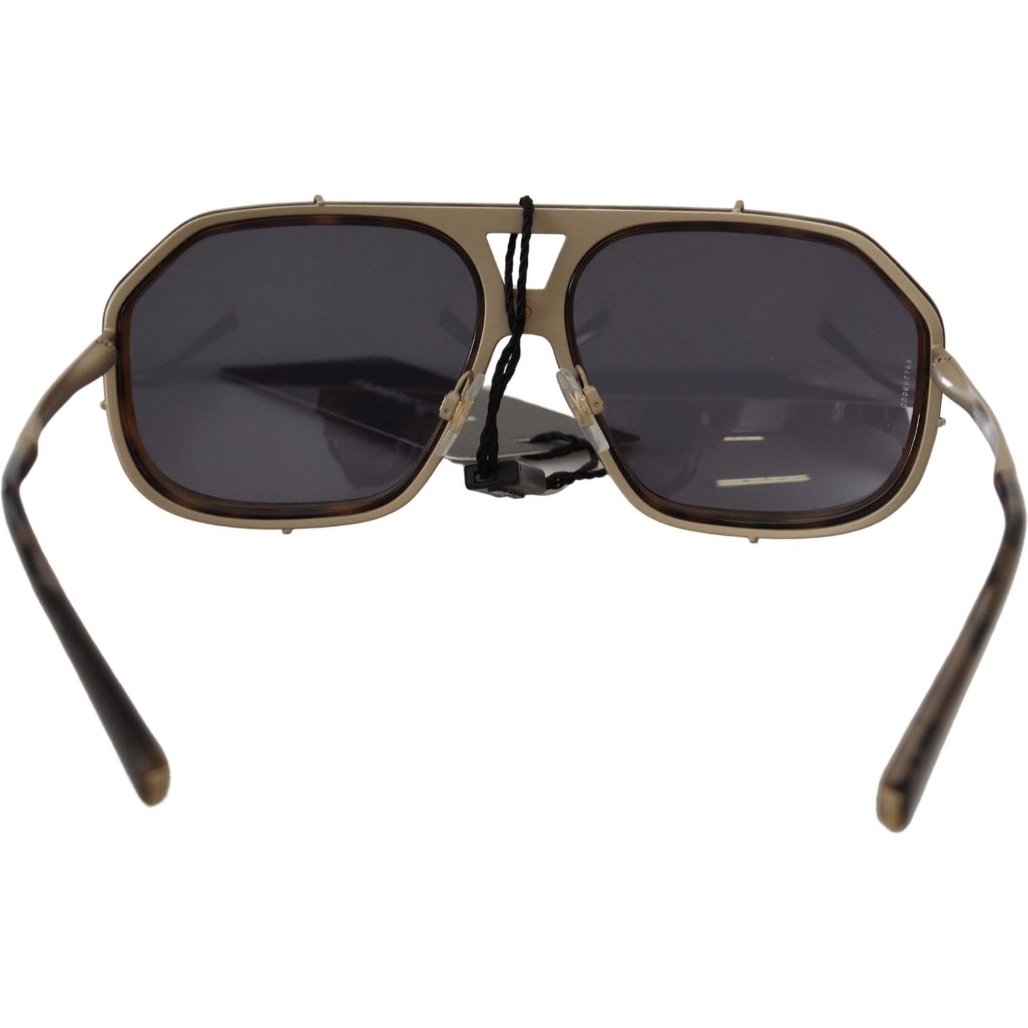 Dolce & Gabbana Chic Aviator Mirrored Brown Sunglasses Dolce & Gabbana Dark Slate Gray