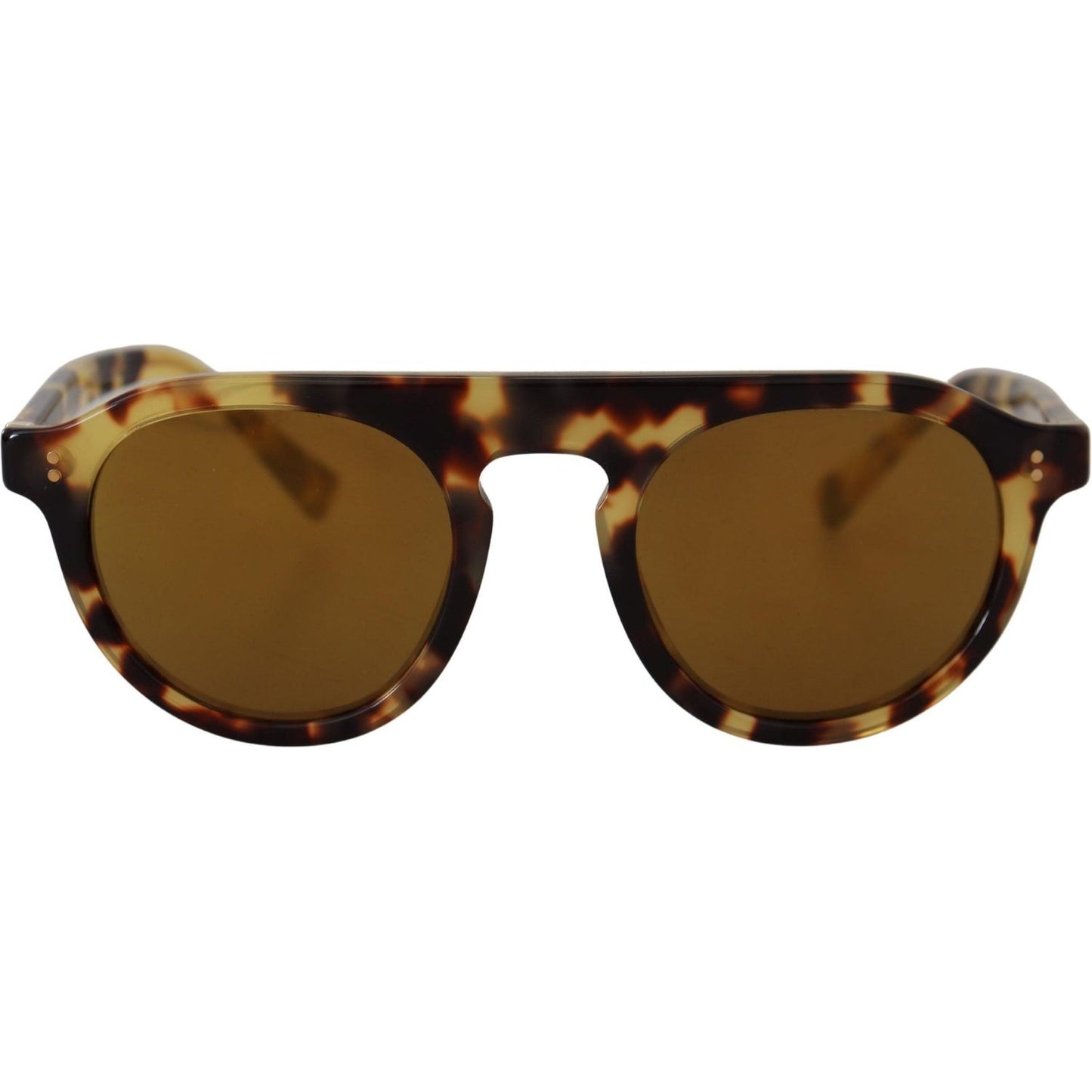 Dolce & Gabbana Chic Tortoiseshell Acetate Sunglasses Dolce & Gabbana Saddle Brown