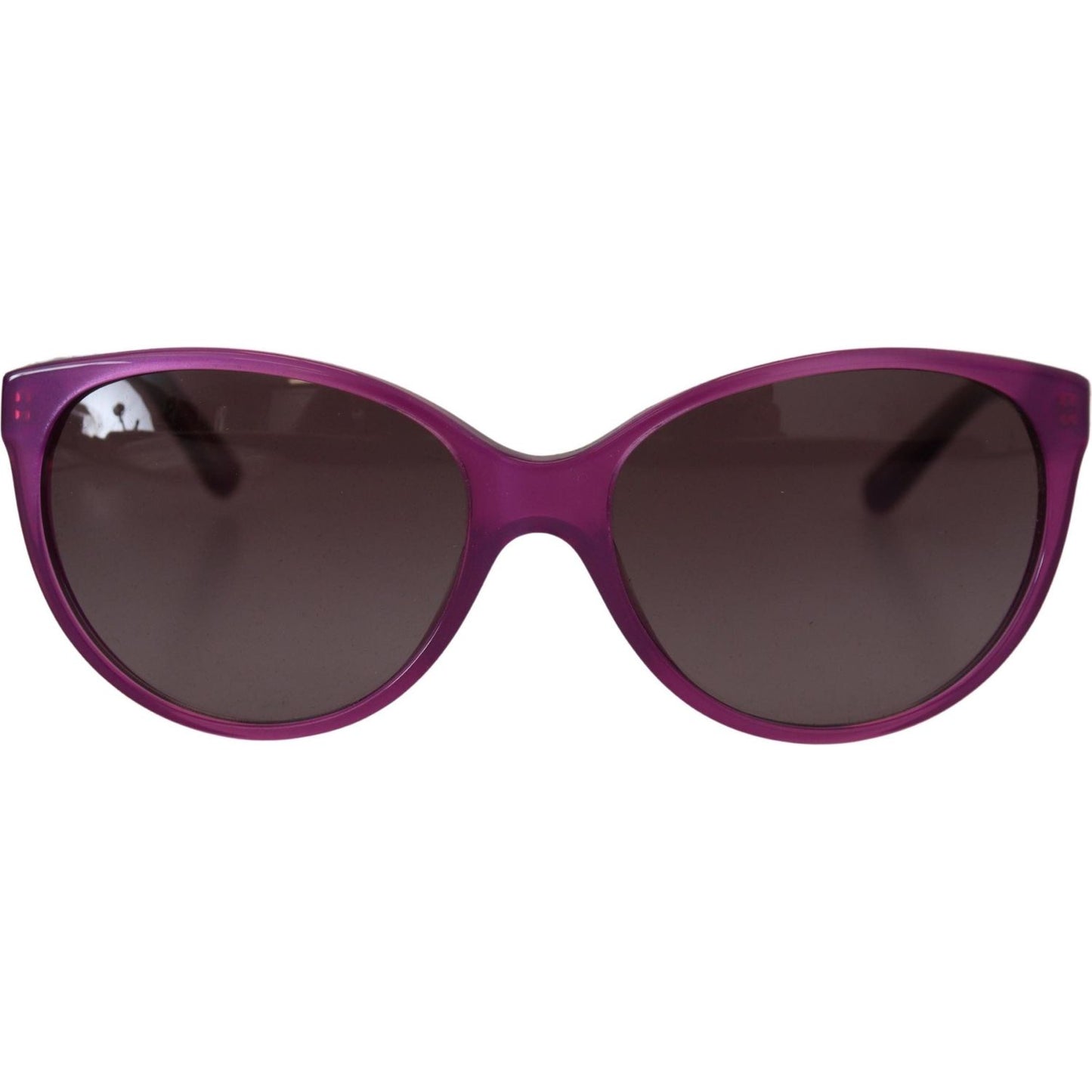 Dolce & Gabbana Chic Purple Acetate Round Sunglasses Dolce & Gabbana Dark Slate Gray
