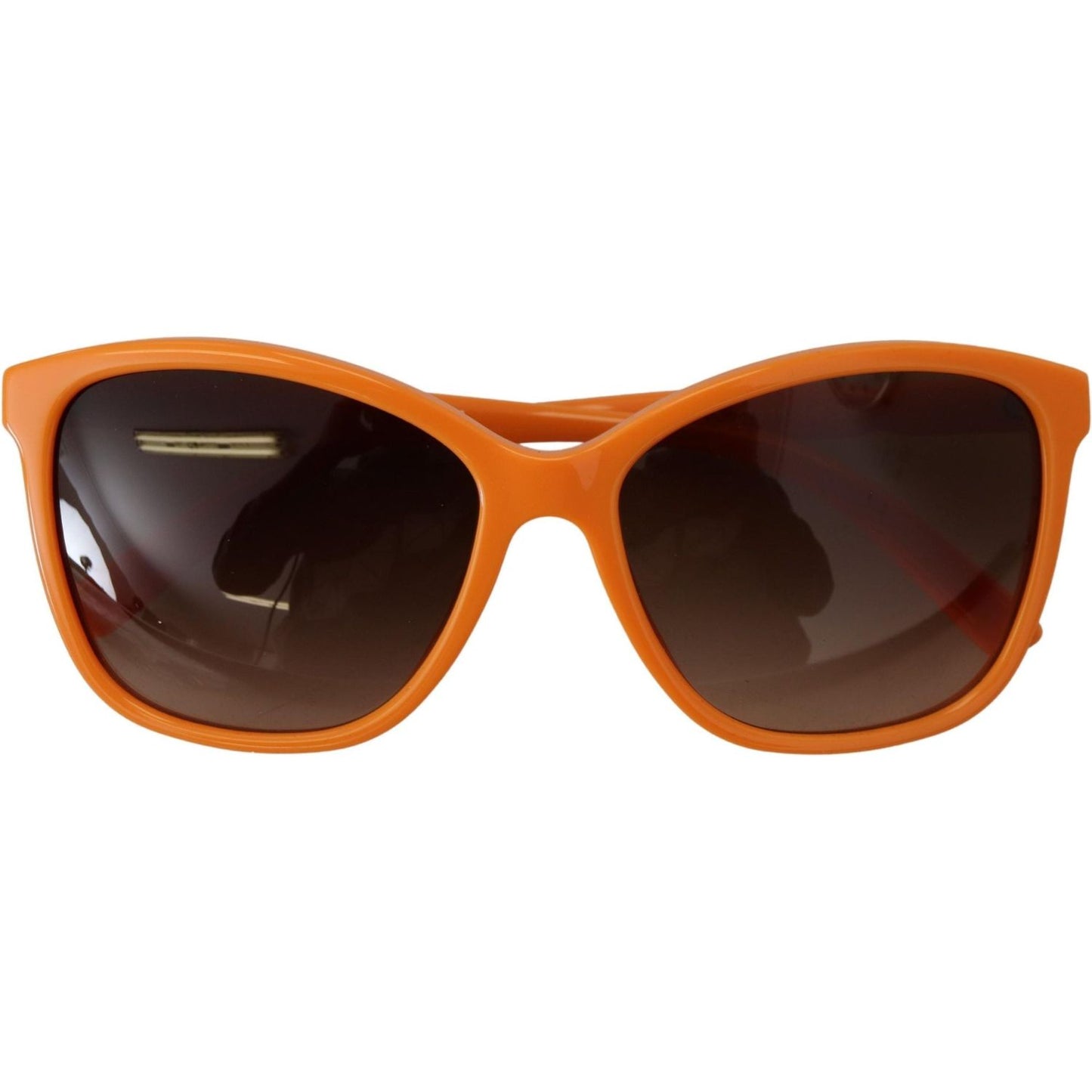 Dolce & Gabbana Chic Orange Round Sunglasses for Women Dolce & Gabbana Dark Slate Gray