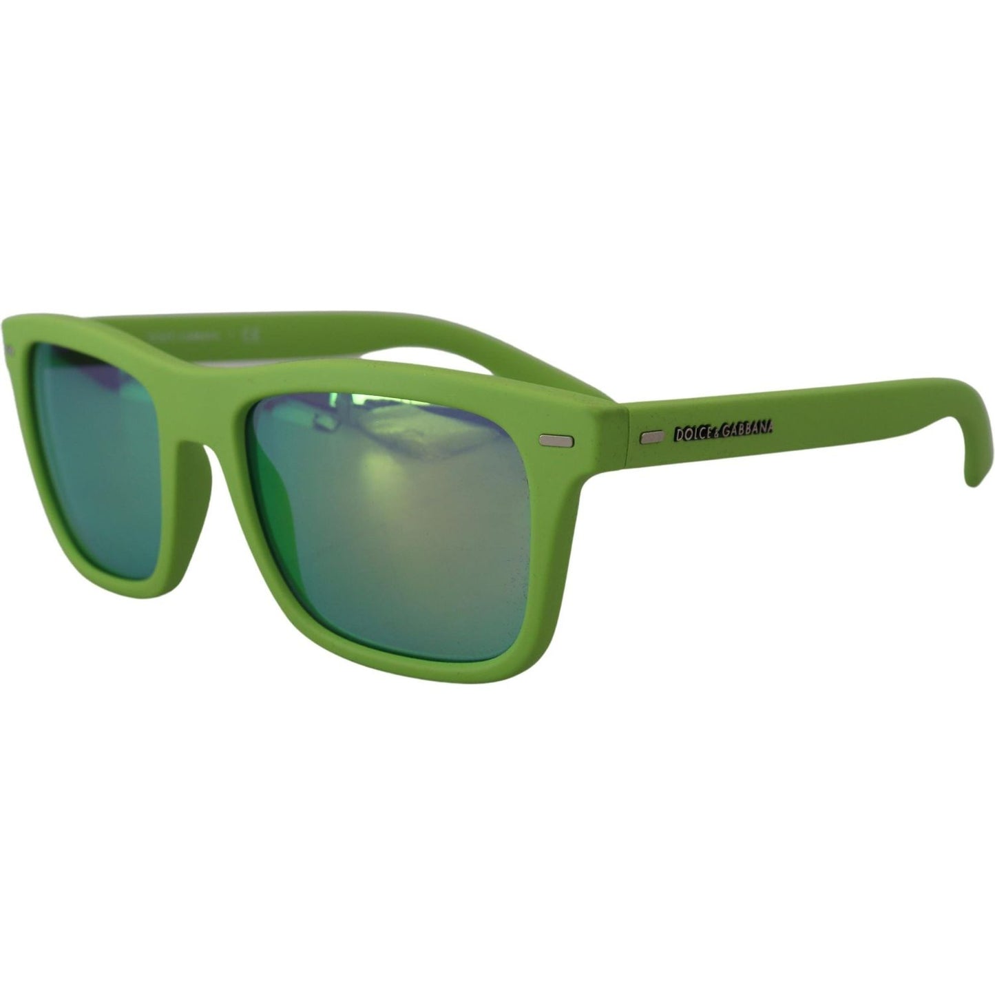 Dolce & Gabbana Acid Green Chic Full Rim Sunglasses Dolce & Gabbana Dim Gray