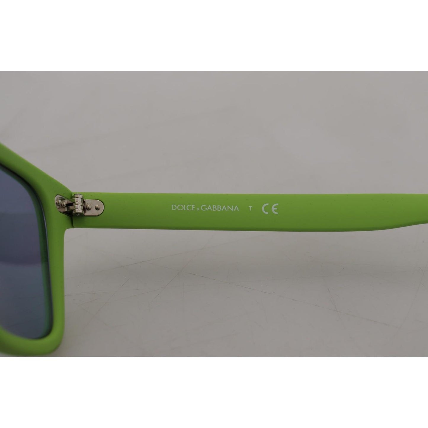 Dolce & Gabbana Acid Green Chic Full Rim Sunglasses Dolce & Gabbana Dark Gray