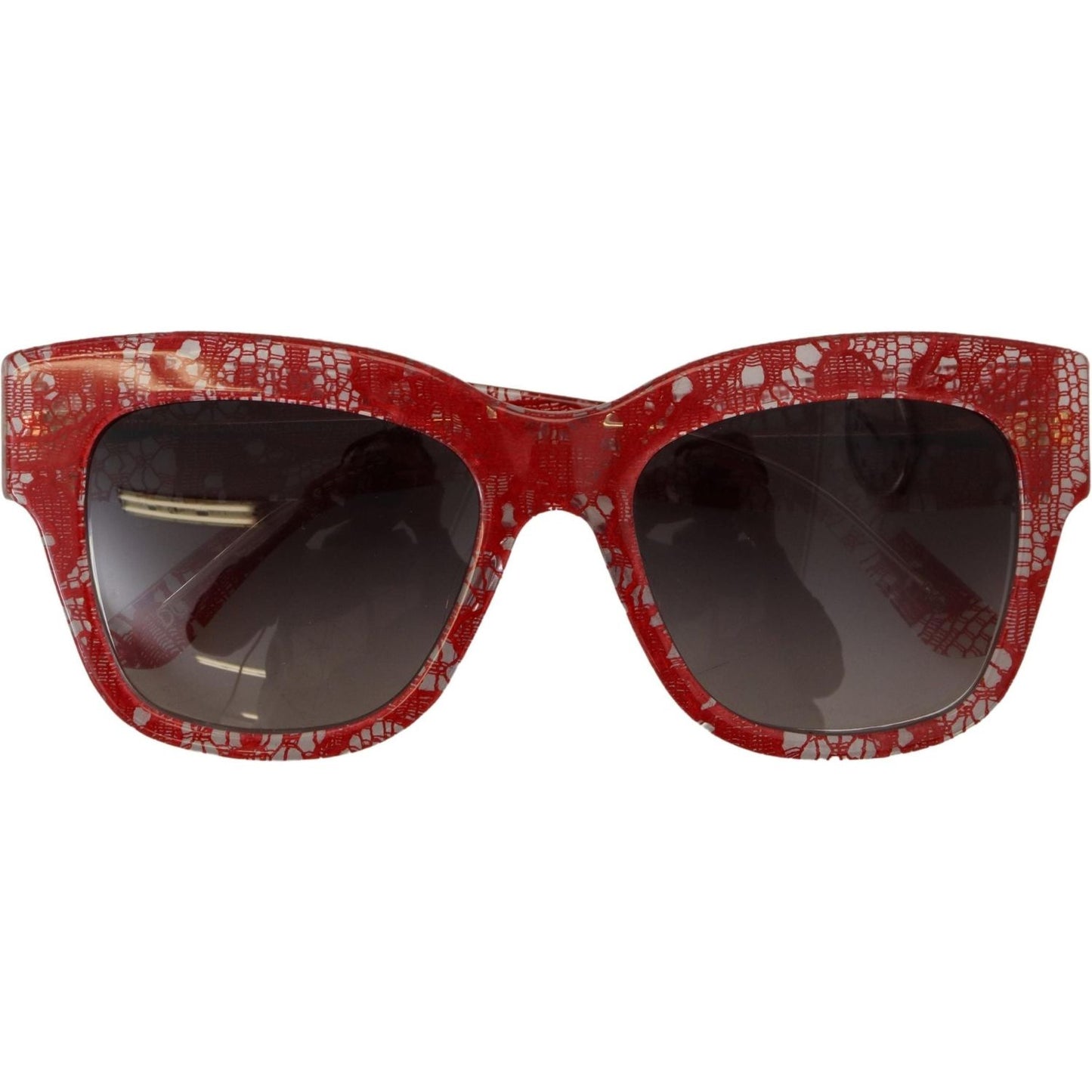 Dolce & Gabbana Sicilian Lace Accented Designer Sunglasses Dolce & Gabbana Dark Slate Gray