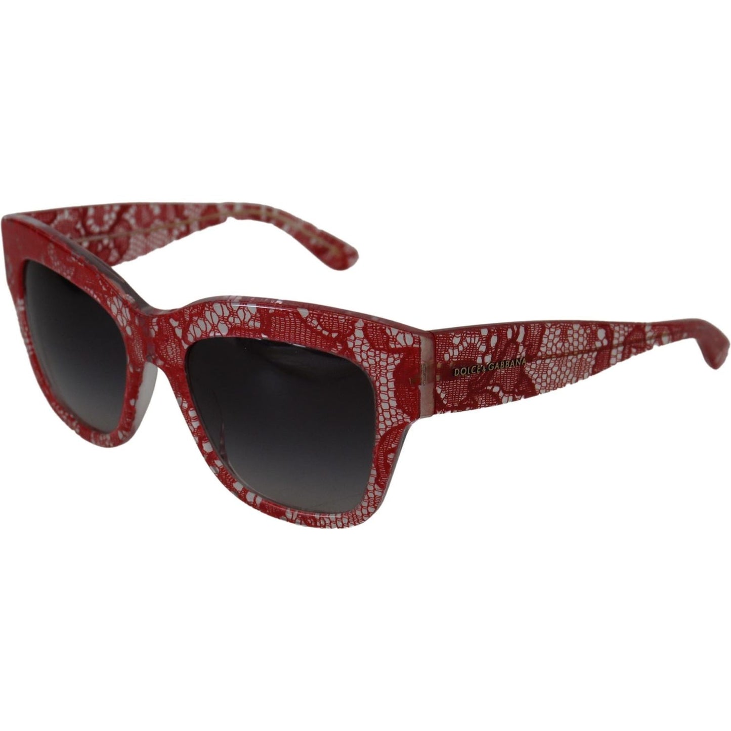 Dolce & Gabbana Chic Sicilian Lace Tinted Sunglasses Dolce & Gabbana Saddle Brown