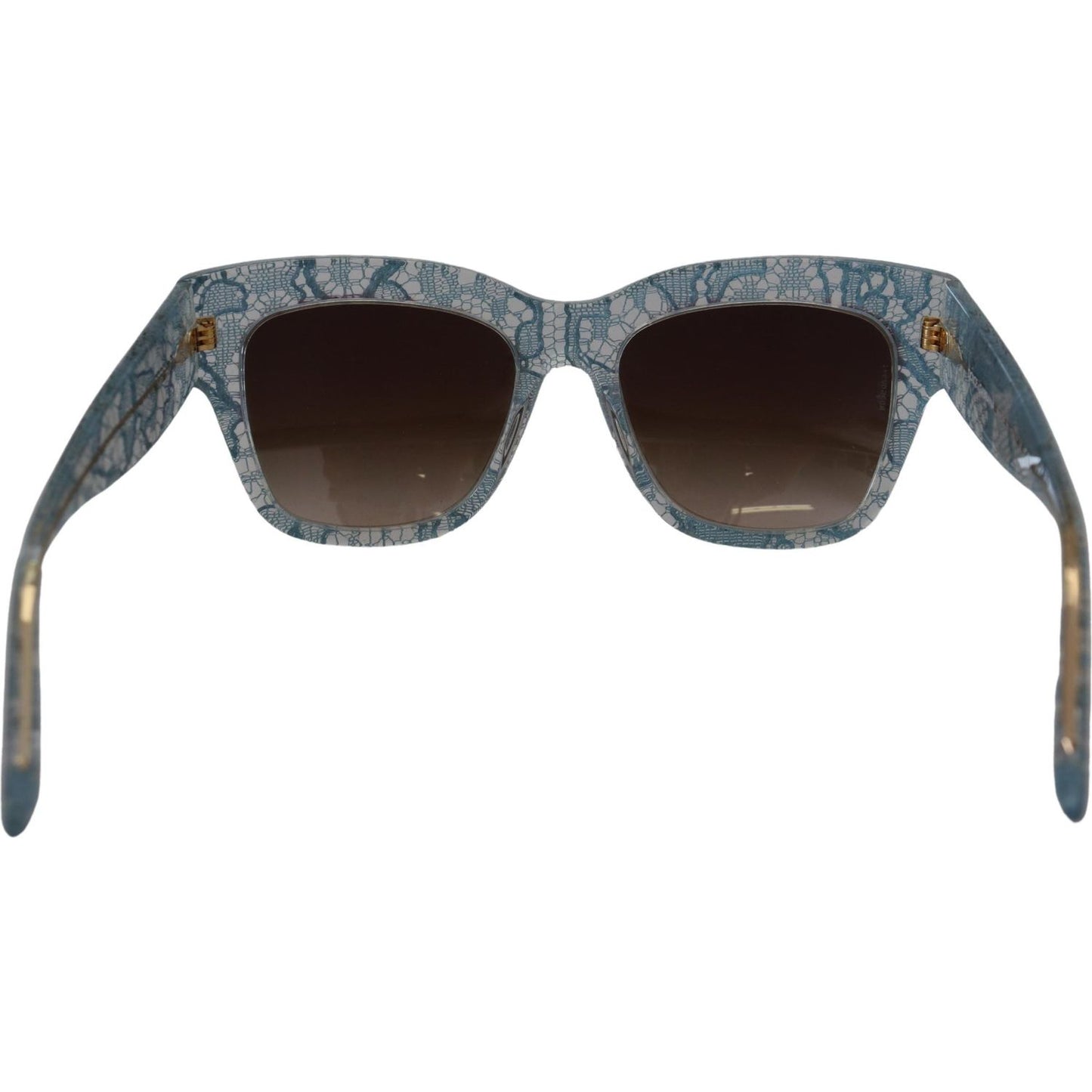Dolce & Gabbana Elegant Lace Detail Blue Sunglasses Dolce & Gabbana Dark Slate Gray