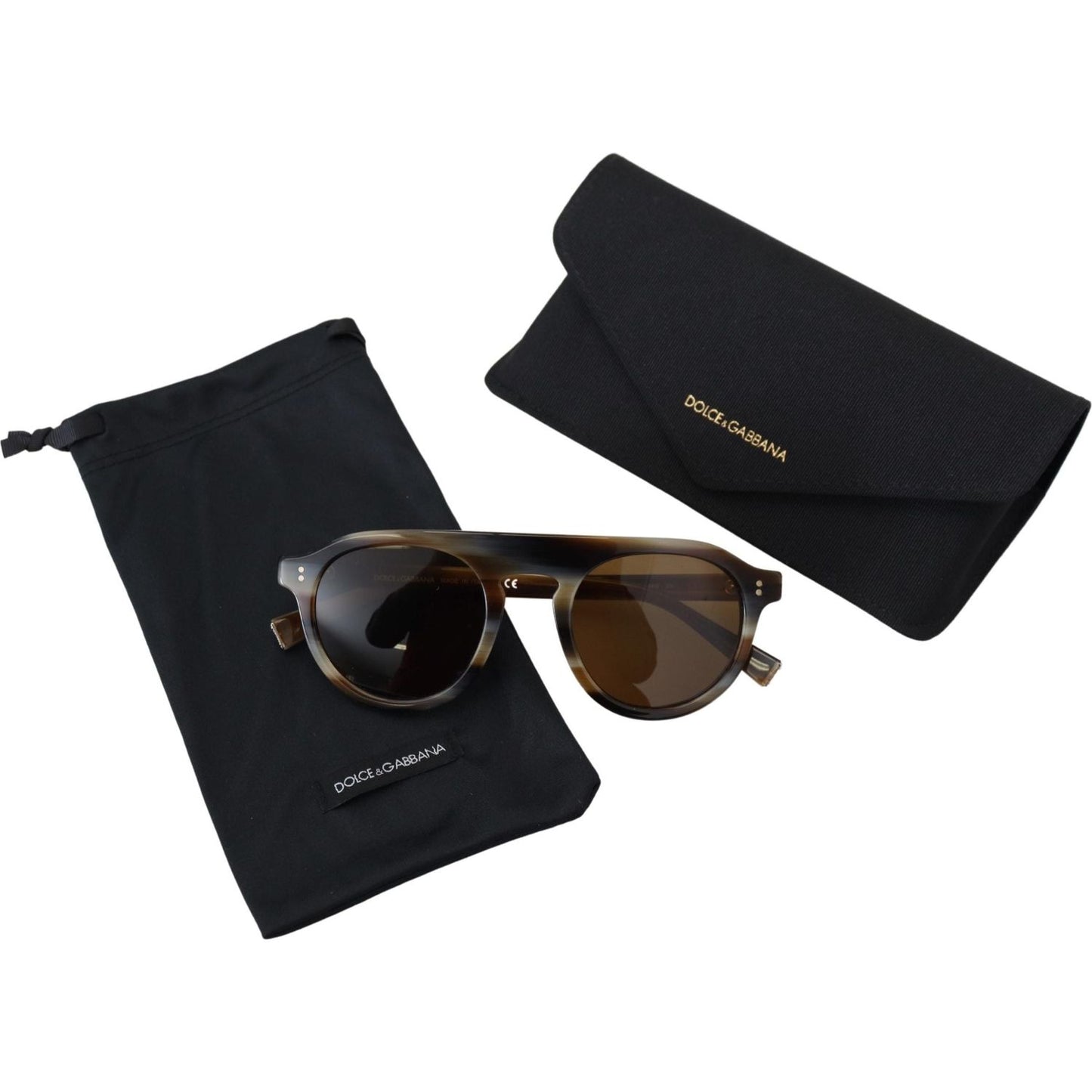Dolce & Gabbana Timeless Tortoiseshell Unisex Sunglasses Dolce & Gabbana Black