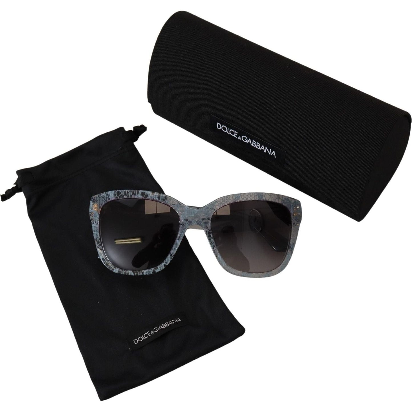 Dolce & Gabbana Elegant Sicilian Lace-Infused Women's Sunglasses Dolce & Gabbana Black