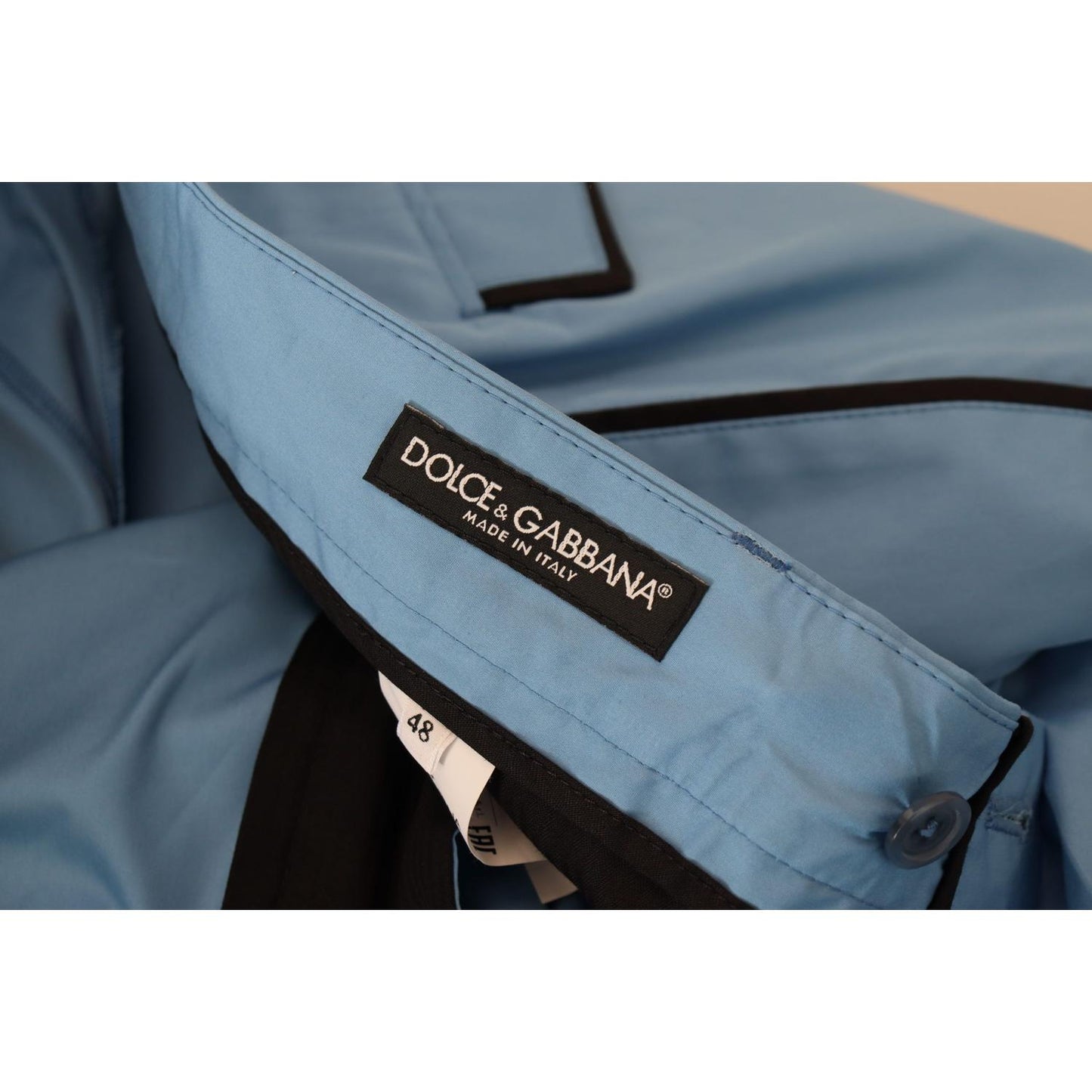 Dolce & Gabbana Elegant Slim Fit Chinos - Indulge in Italian Luxury Dolce & Gabbana Slate Gray
