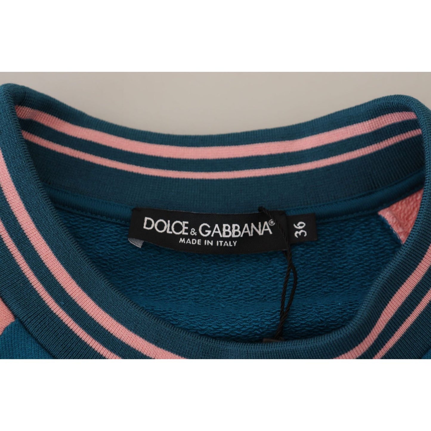 Dolce & Gabbana Sequined Tropical Queen Cotton Sweater Dolce & Gabbana Rosy Brown