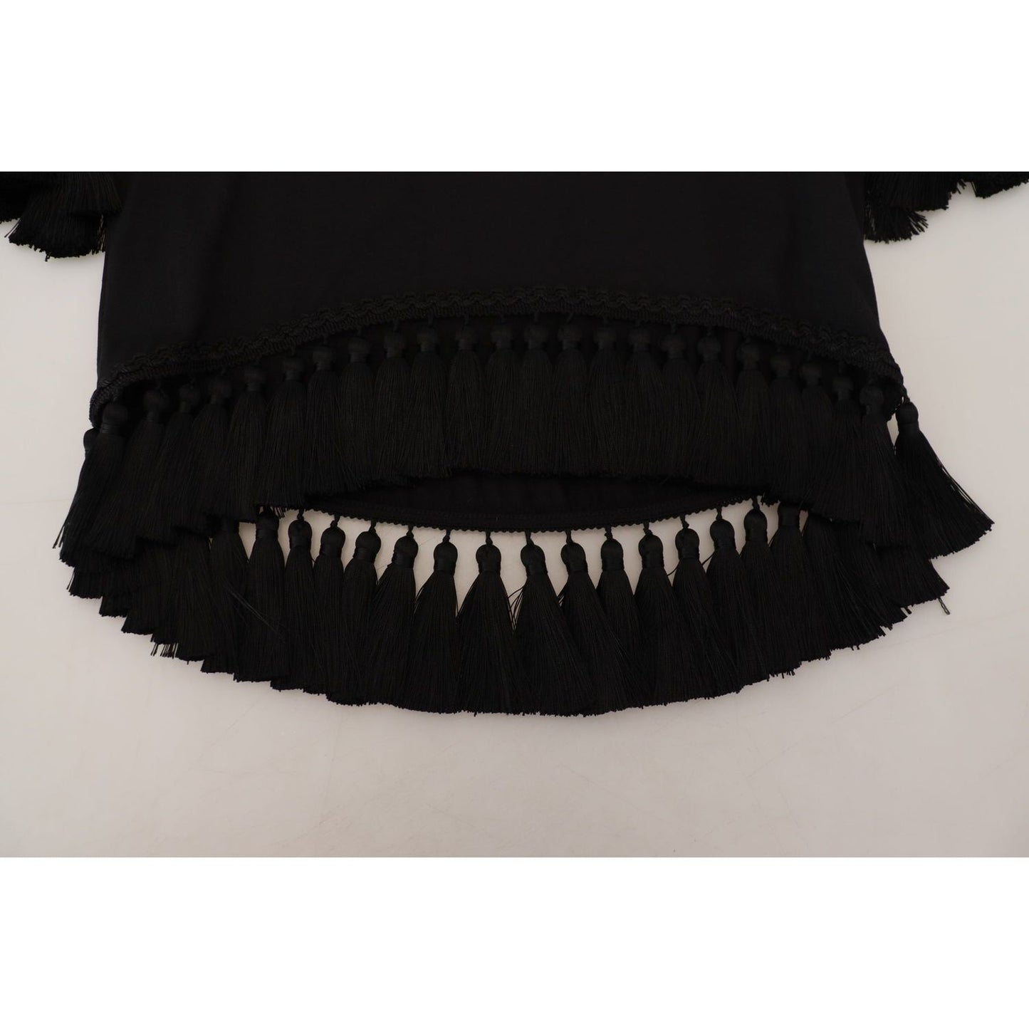 Dolce & Gabbana Elegant Black Cotton Short Sleeve Tee Dolce & Gabbana Gray