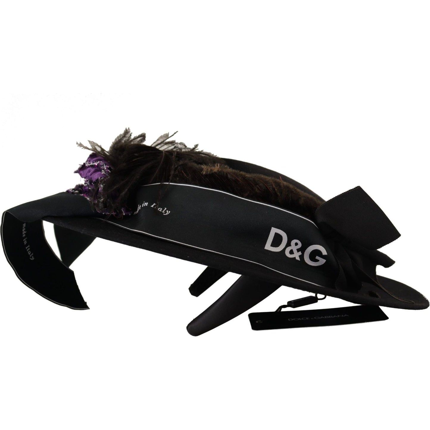 Dolce & Gabbana Elegant Wide Brim Black Hat Dolce & Gabbana Black