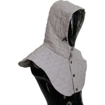 Dolce & Gabbana Elegant White Nylon Whole Head Wrap Hat Dolce & Gabbana Dark Gray
