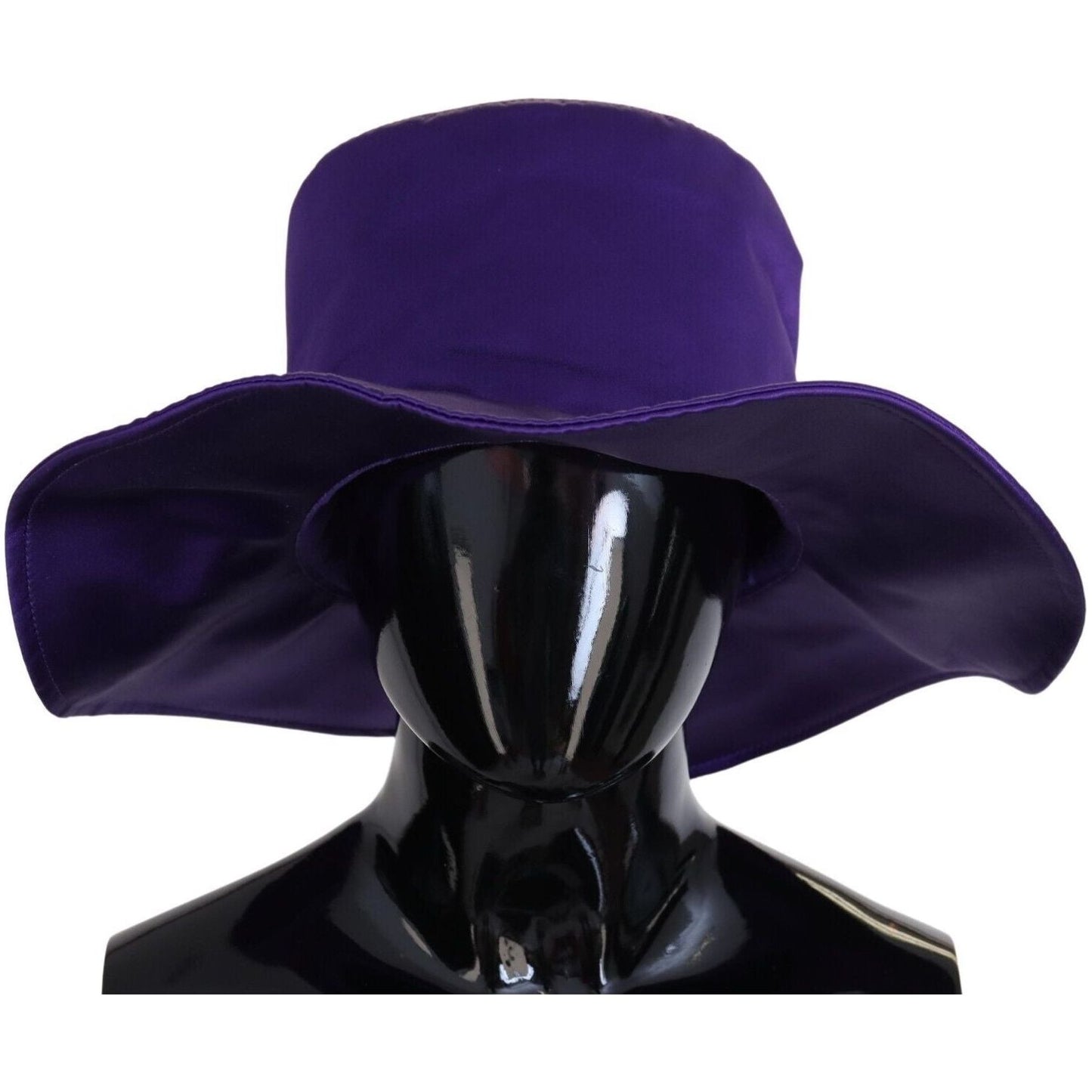 Dolce & Gabbana Purple Silk Stretch Top Hat HAT9409 - 5