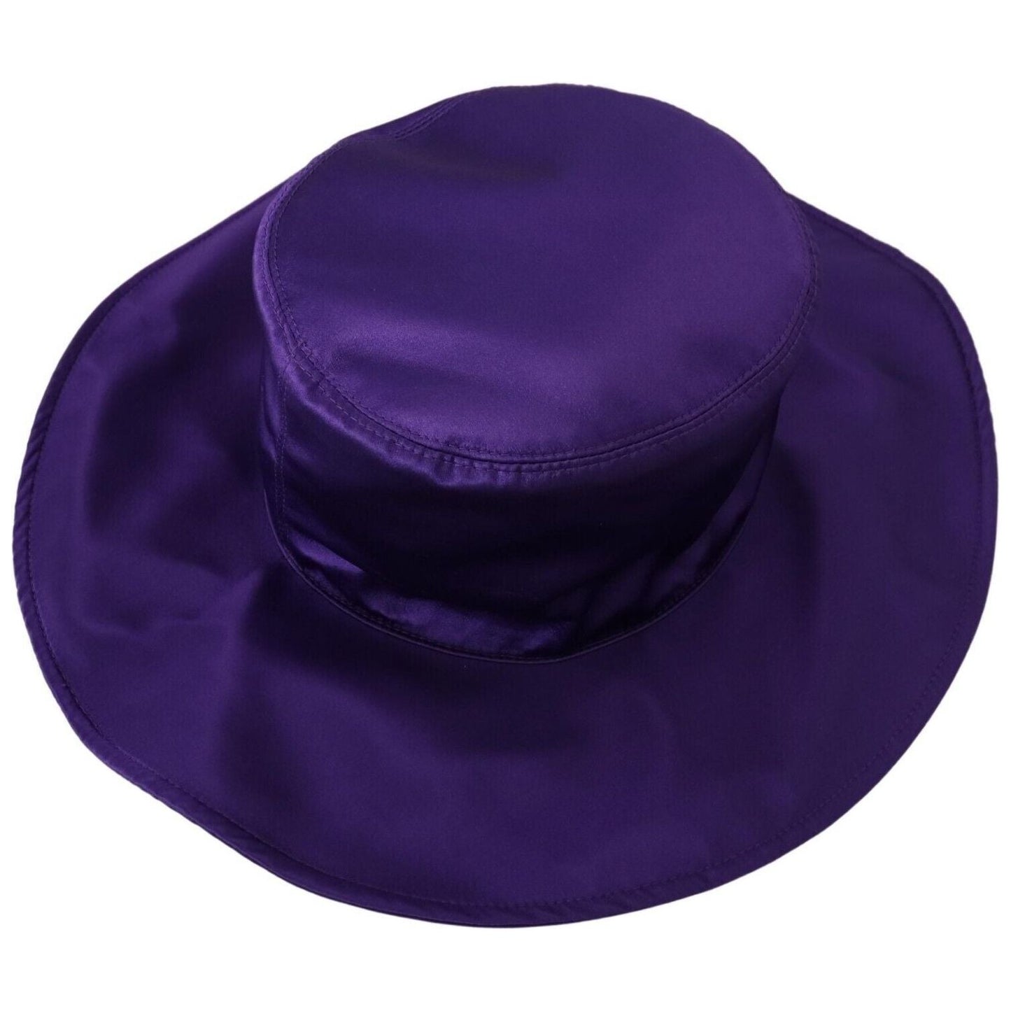 Dolce & Gabbana Purple Silk Stretch Top Hat HAT9409 - 5